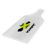 Jamaicaanse vlag kaart gestempeld snijplank (Hoek)