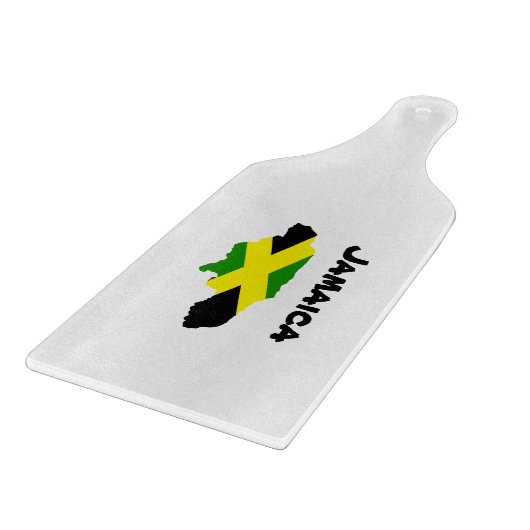 Jamaicaanse vlag kaart gestempeld snijplank (Hoek)