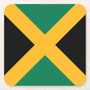 Jamaicaanse vlag kartonnen onderzetters