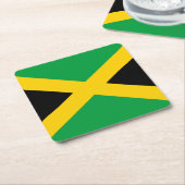 Jamaicaanse Vlag Kartonnen Onderzetters (Schuin)