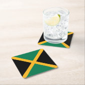 Jamaicaanse vlag kartonnen onderzetters (Insitu)
