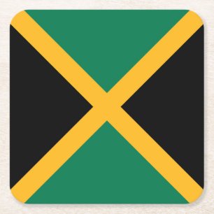 Jamaicaanse vlag kartonnen onderzetters