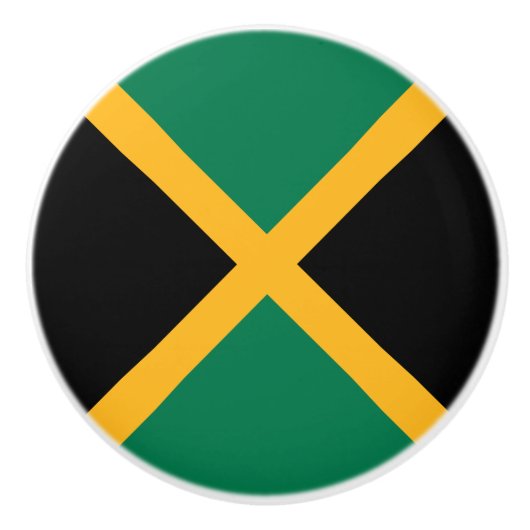 Jamaicaanse vlag keramische knop (Voorkant)