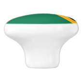 Jamaicaanse vlag keramische knop (Zijkant)