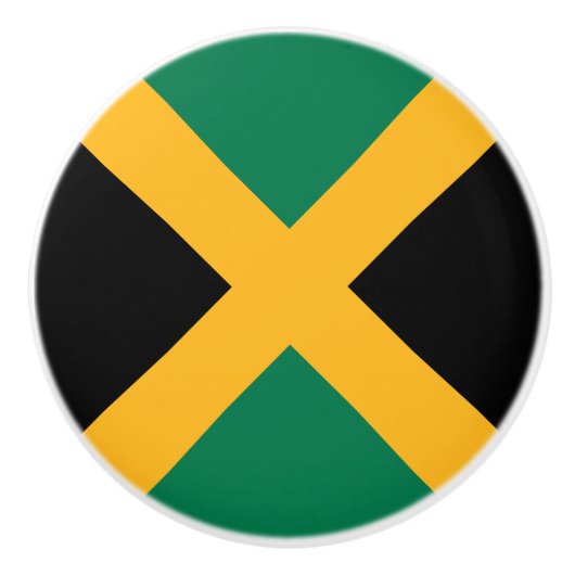 Jamaicaanse vlag keramische knop (Voorkant)