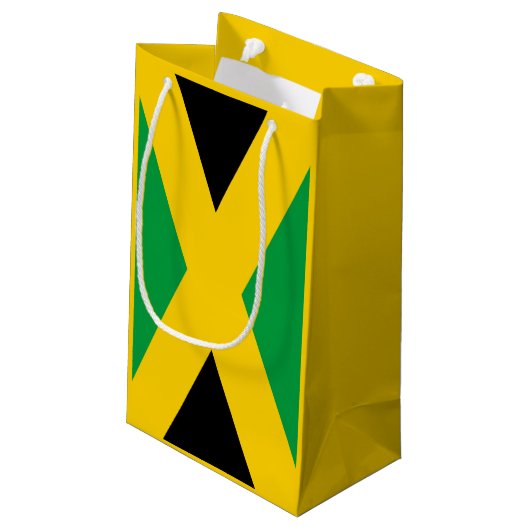 Jamaicaanse vlag klein cadeauzakje (Achterkant Gekanteld)