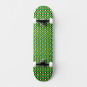 Jamaicaanse vlag kleuren harten patroon patriottis persoonlijk skateboard (Voorkant)