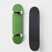 Jamaicaanse vlag kleuren harten patroon patriottis persoonlijk skateboard (Voorkant)