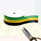 Jamaicaanse vlag kleuren lint, Jamaica / sport Grosgrain Lint