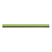 Jamaicaanse vlag kleuren lint, Jamaica / sport Grosgrain Lint (Voorkant)
