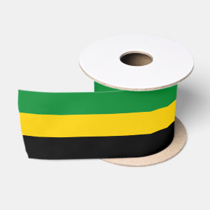 Jamaicaanse vlag kleuren lint, reggae, Jamaica Satijnen Lint