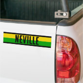 Jamaicaanse Vlag Kleurrijke Gestreepte Aangepaste Bumpersticker (Op Truck)