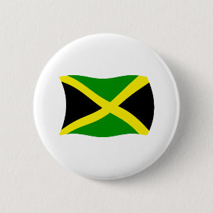 Jamaicaanse vlag knop ronde button 5,7 cm
