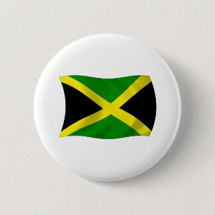 Jamaicaanse vlag knop ronde button 5,7 cm