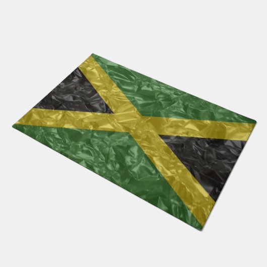 Jamaicaanse vlag - Kreukelen Deurmat (Schuin)