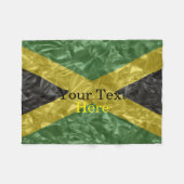 Jamaicaanse vlag - Kreukelen Fleece Deken (Voorkant (Horizontaal))