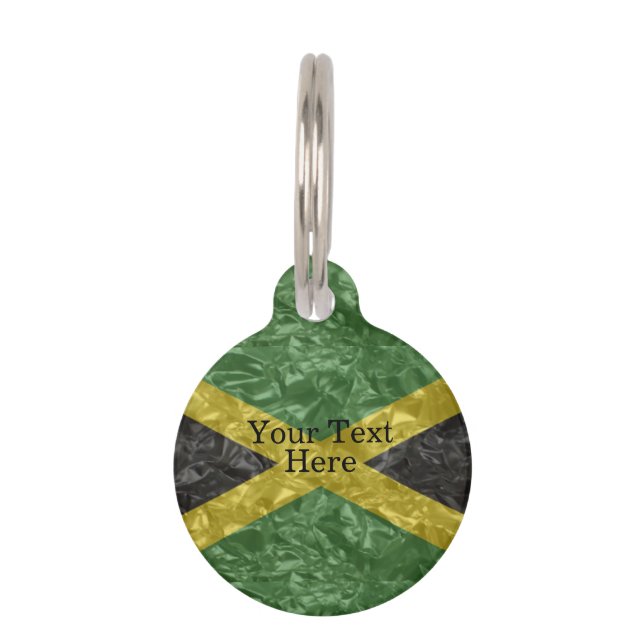 Jamaicaanse vlag - Kreukelen Huisdierpenning (Voorkant)