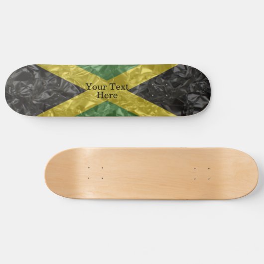 Jamaicaanse vlag - Kreukelen Persoonlijk Skateboard (Horizontaal)