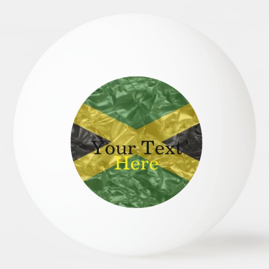 Jamaicaanse vlag - Kreukelen Pingpongbal (Voorkant)