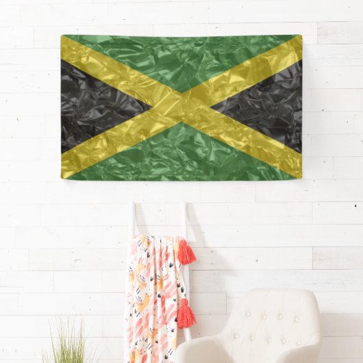 Jamaicaanse vlag - Kreukelen Spandoek (Insitu)