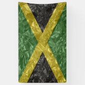 Jamaicaanse vlag - Kreukelen Spandoek (Verticaal)