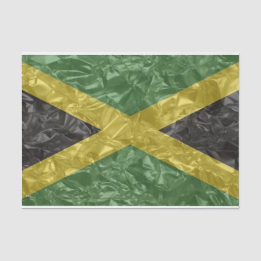 Jamaicaanse vlag - Kreukelen Tissuepapier (Voorkant)