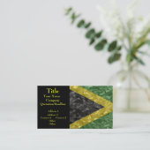 Jamaicaanse vlag - Kreukelen Visitekaartje (Staand voorkant)