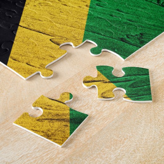Jamaicaanse vlag legpuzzel (Zijkant)