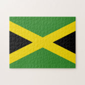 Jamaicaanse vlag legpuzzel (Horizontaal)