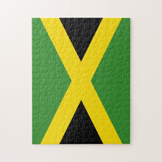 Jamaicaanse vlag legpuzzel (Verticaal)