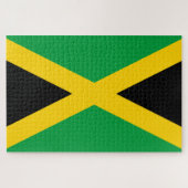Jamaicaanse vlag legpuzzel (Horizontaal)