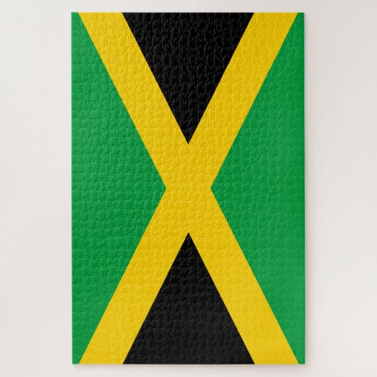 Jamaicaanse vlag legpuzzel (Verticaal)
