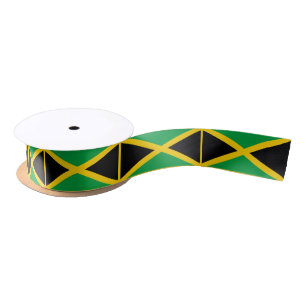 Jamaicaanse vlag lint, Jamaica mode /sport Satijnen Lint