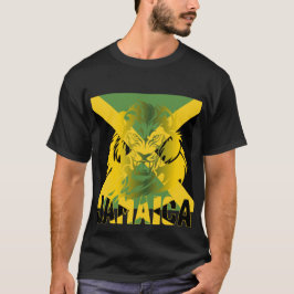Jamaicaanse vlag Lion van Judah One Love T-shirt