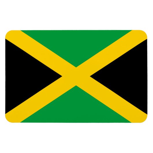 Jamaicaanse vlag magneet (Horizontaal)