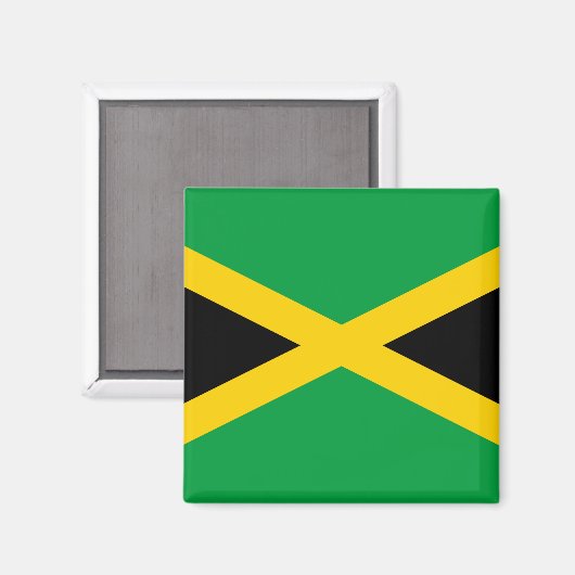 Jamaicaanse vlag magneet (Voorkant / Achterkant)