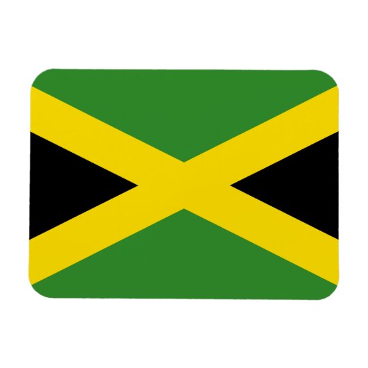 Jamaicaanse vlag magneet (Horizontaal)