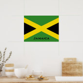 Jamaicaanse vlag met Jamaica Word World Flags Poster (Keuken)
