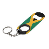 Jamaicaanse vlag mini flessenopener (Voorkant Gekanteld)