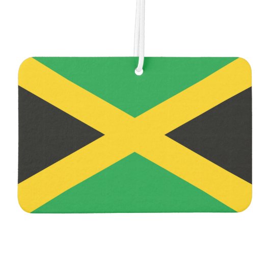 Jamaicaanse Vlag Monogram Luchtverfrisser (Achterkant)