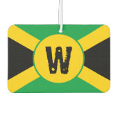 Jamaicaanse Vlag Monogram Luchtverfrisser (Voorkant)