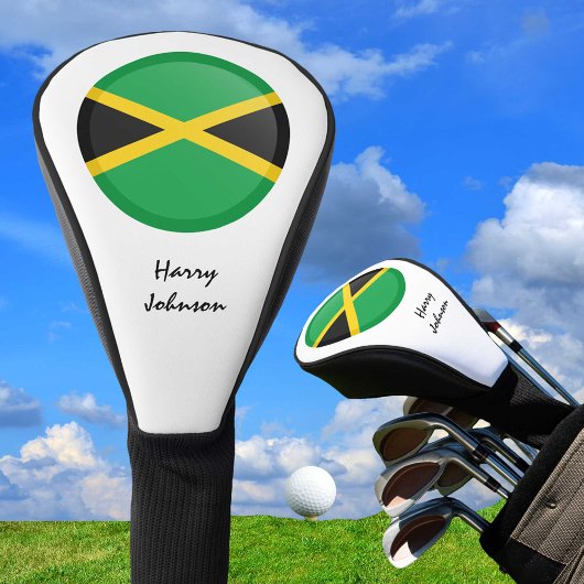Jamaicaanse Vlag & Monogrammed Golfclubs Hoesjes Golfheadcover