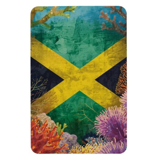 Jamaicaanse vlag onder water magneet (Verticaal)