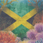 Jamaicaanse vlag onder water sticker (Voorkant)