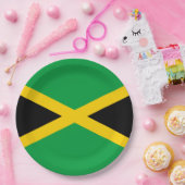 Jamaicaanse vlag papieren bordje (Feest)