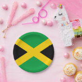 Jamaicaanse vlag papieren bordje (Feest)