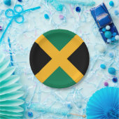 Jamaicaanse vlag papieren bordje (Feest)