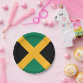 Jamaicaanse vlag papieren bordje (Feest)