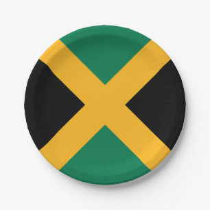 Jamaicaanse vlag papieren bordje