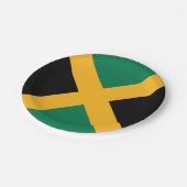 Jamaicaanse vlag papieren bordje (Gekanteld)